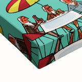 Vintage Pilsner Urquell Poster – Retro Beer Ad Art with Fun Cartoon