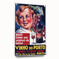 Vintage Vinho do Porto Poster – Retro Port Wine Ad Art