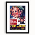 Vintage Vinho do Porto Poster – Retro Port Wine Ad Art