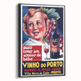 Vintage Vinho do Porto Poster – Retro Port Wine Ad Art