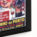 Vintage Vinho do Porto Poster – Retro Port Wine Ad Art