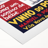 Vintage Vinho do Porto Poster – Retro Port Wine Ad Art
