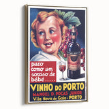 Vintage Vinho do Porto Poster – Retro Port Wine Ad Art