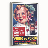 Vintage Vinho do Porto Poster – Retro Port Wine Ad Art
