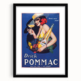 Vintage Pommac Poster – Retro Fruit Drink Ad Art