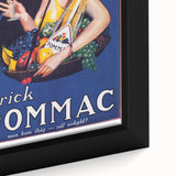 Vintage Pommac Poster – Retro Fruit Drink Ad Art