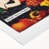 Vintage Pommac Poster – Retro Fruit Drink Ad Art with Playful Design