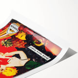 Vintage Pommac Poster – Retro Fruit Drink Ad Art with Playful Design