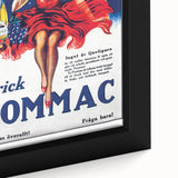 Vintage Pommac Poster – Retro Fruit Drink Ad Art with Dancer