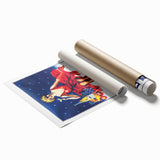 Vintage Pommac Poster – Retro Fruit Drink Ad Art with Dancer