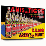 Anís del Tigre Vintage Poster: Retro Alcohol Advertising Art Print