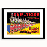 Anís del Tigre Vintage Poster: Retro Alcohol Advertising Art Print