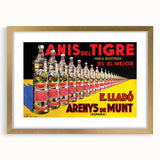 Anís del Tigre Vintage Poster: Retro Alcohol Advertising Art Print