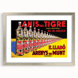 Anís del Tigre Vintage Poster: Retro Alcohol Advertising Art Print