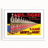 Anís del Tigre Vintage Poster: Retro Alcohol Advertising Art Print