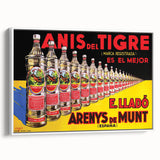 Anís del Tigre Vintage Poster: Retro Alcohol Advertising Art Print
