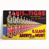 Anís del Tigre Vintage Poster: Retro Alcohol Advertising Art Print