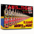 Anís del Tigre Vintage Poster: Retro Alcohol Advertising Art Print