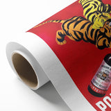 Vintage Porto Pitters Poster – Retro Wine Ad with Playful Tigers