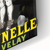 Vintage Prunelle du Velay Poster – Retro Drink Ad with Cheerful Character