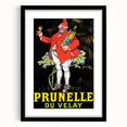Vintage Prunelle du Velay Poster – Retro Drink Ad with Cheerful Character