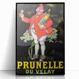 Vintage Prunelle du Velay Poster – Retro Drink Ad with Cheerful Character