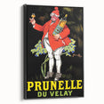 Vintage Prunelle du Velay Poster – Retro Drink Ad with Cheerful Character