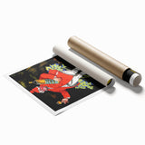 Vintage Prunelle du Velay Poster – Retro Drink Ad with Cheerful Character