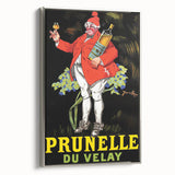 Vintage Prunelle du Velay Poster – Retro Drink Ad with Cheerful Character