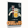 Vintage Quilmes Poster – Retro Beer and Cocktail Ad Art
