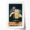 Vintage Quilmes Poster – Retro Beer and Cocktail Ad Art