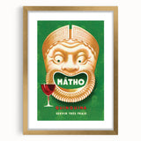 Vintage Mâtho Quinquina Poster – Retro Drink Ad with Bold Design
