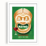 Vintage Mâtho Quinquina Poster – Retro Drink Ad with Bold Design