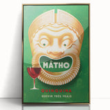 Vintage Mâtho Quinquina Poster – Retro Drink Ad with Bold Design
