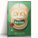 Vintage Mâtho Quinquina Poster – Retro Drink Ad with Bold Design