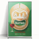 Vintage Mâtho Quinquina Poster – Retro Drink Ad with Bold Design