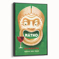 Vintage Mâtho Quinquina Poster – Retro Drink Ad with Bold Design