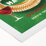 Vintage Mâtho Quinquina Poster – Retro Drink Ad with Bold Design