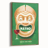 Vintage Mâtho Quinquina Poster – Retro Drink Ad with Bold Design