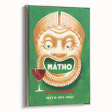 Vintage Mâtho Quinquina Poster – Retro Drink Ad with Bold Design