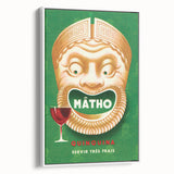 Vintage Mâtho Quinquina Poster – Retro Drink Ad with Bold Design