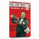 Vintage Quinquina Bonnet Poster – Retro Aperitif Ad with Elegant Design
