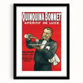 Vintage Quinquina Bonnet Poster – Retro Aperitif Ad with Elegant Design