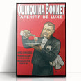 Vintage Quinquina Bonnet Poster – Retro Aperitif Ad with Elegant Design