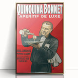 Vintage Quinquina Bonnet Poster – Retro Aperitif Ad with Elegant Design