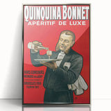 Vintage Quinquina Bonnet Poster – Retro Aperitif Ad with Elegant Design