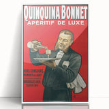 Vintage Quinquina Bonnet Poster – Retro Aperitif Ad with Elegant Design