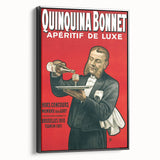 Vintage Quinquina Bonnet Poster – Retro Aperitif Ad with Elegant Design