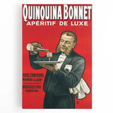 Vintage Quinquina Bonnet Poster – Retro Aperitif Ad with Elegant Design