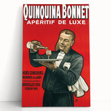 Vintage Quinquina Bonnet Poster – Retro Aperitif Ad with Elegant Design